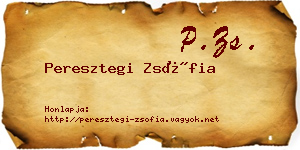 Peresztegi Zsófia névjegykártya